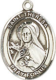St Theresa Sterling Silver Medal