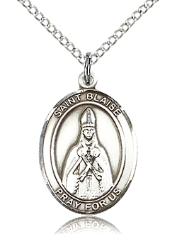 St Blaise Sterling Silver Medal
