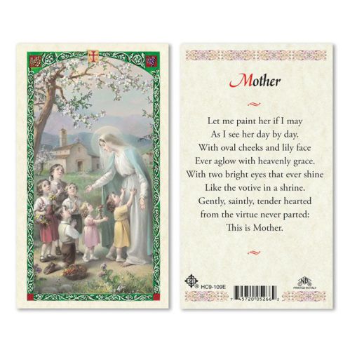 Mother Laminated Prayer Card
