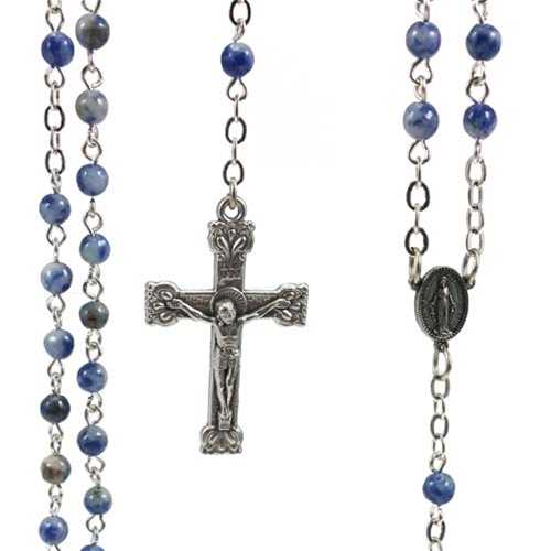 4 mm Genuine Sodalite Rosary