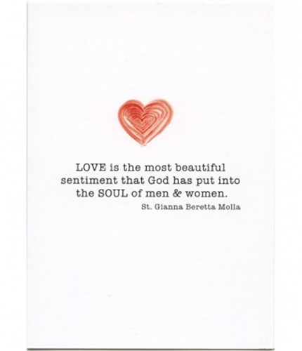 Love is the Most Beautiful Catholic Wedding Card