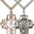Sterling Silver Military 5-Way Cross