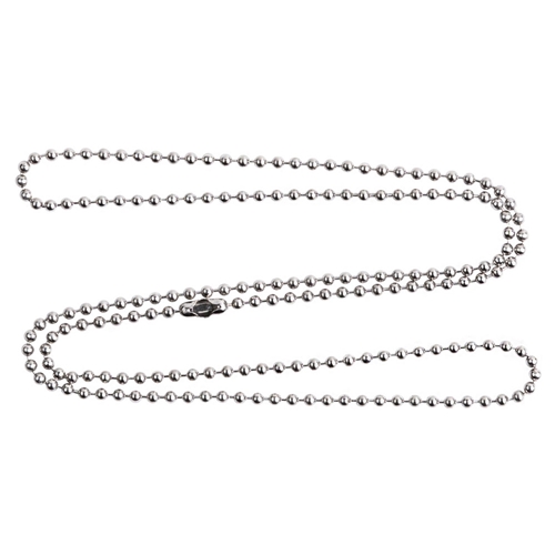 24-Inch Stainless Steel Ball Chain with Clasp - Single or Bulk