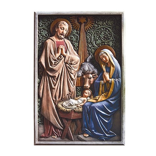 Full Color Nativity Plaque