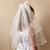 First Communion Veil - Bow & Net Comb Style