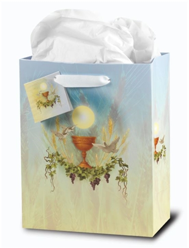 Blue First Communion Gift Bag - Large