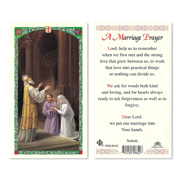 A Marriage Prayer Laminated Prayer Card