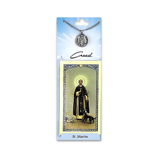 St Martin Pewter Medal with Prayer Card