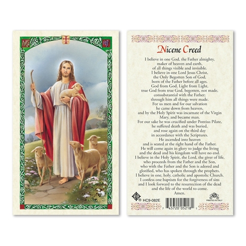 Nicene Creed Laminated Prayer Card