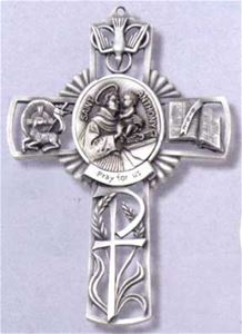 St Anthony Pewter Cross