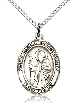 St Joseph of Arimathea Sterling Silver Medal
