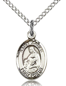 St Agnes Sterling Silver Medal