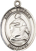St Charles  Sterling Silver Medal