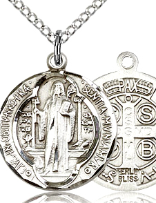 St Benedict Jubilee Sterling Silver Medal