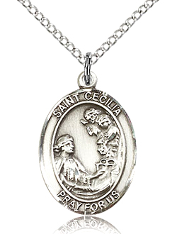 St Cecilia Sterling Silver Medal