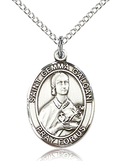 St Gemma Galgani Sterling Silver Medal
