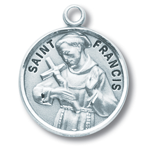 St Francis Sterling Silver Medal