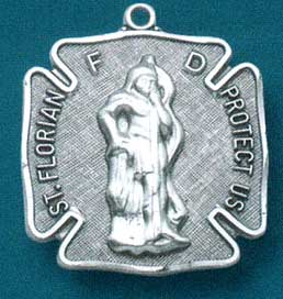 St. Florian Vintage Silver Medal