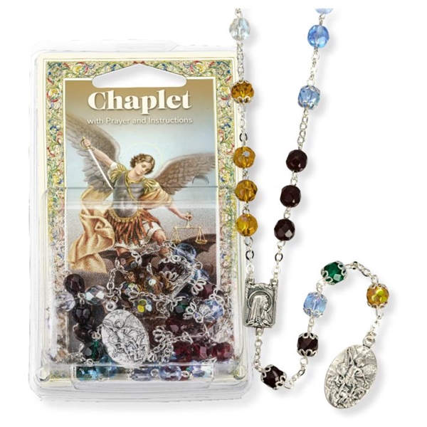 Saint Michael Chaplet with Prayer - Multi-Color