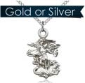 St Michael the Archangel Pendant - Gold or Silver