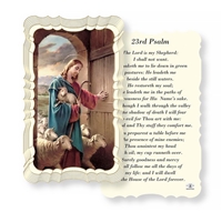 23rd Psalm Linen Prayer Card
