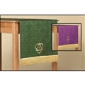Reversible Table Runner - Violet/Green - Cross and Trinity
