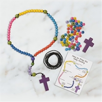 Colorful Wooden Rosary Craft Kit