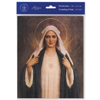Immaculate Heart of Mary Framing Print - 8" - 10"