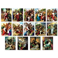 The Stations of the Cross - Set of 14 Prints - 12"x16" Lithographs