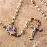 Gold and Pearl First Communion Rosary