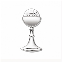 Sterling Silver Chalice Lapel Pin