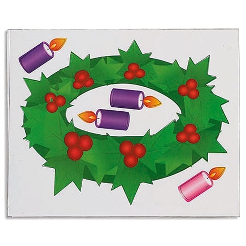 Child&#39;s Advent Wreath Magnet Set