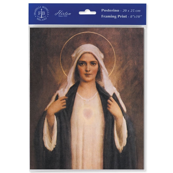 Immaculate Heart of Mary Framing Print - 8&quot; - 10&quot;