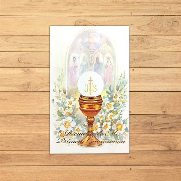 Small Chalice First Communion Prayer Book in Spanish