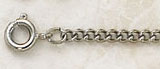 24-Inch Rhodium-Plated Chain with Clasp - Single or Bulk Packs of 25
