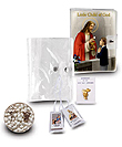Clear Wallet Boy Christ Communion Gift Set