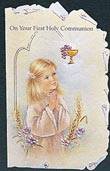Communion Greeting Card for Girls