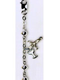 Communion Silver Bead Bracelet