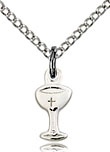 Chalice Shaped Sterling Silver Necklace