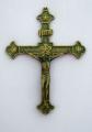 Green Patina Brass Crucifix