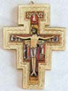 San Damiano Wooden Wall Cross - 6-Inch