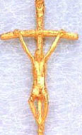 4.5 Inch Gold Papal Crucifix