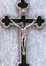 2 Inch Black Metal Bound Crucifix Pendant