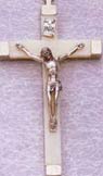 Luminescent Plastic & Metal Bound Crucifix