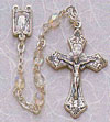 5 mm Round Borealis Crystal Rosary