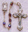 Amethyst Dainty Rosary, 4mm beads