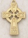 Celtic Cross Pendant with Gold Filled Chain