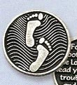 Footprints Prayer Coin