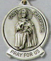 St. Peregrine Pewter Key Chain