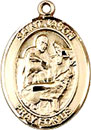St Jason Gold Filled Medal